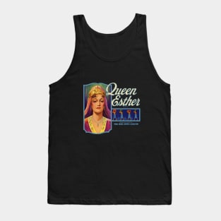 Queen Esther Brand Oranges Vintage Label Tank Top